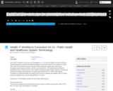 Public Health and Healthcare System Terminology