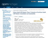 Phase 2 Evaluation of the African Health OER Network: Consolidation and Sustainability