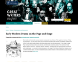 Great Writers Inspire: Early Modern Drama on the Page and Stage