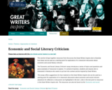Great Writers Inspire: Economic and Social Literary Criticism