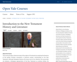 Introduction to New Testament History and Literature