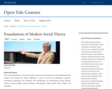 Foundations of Modern Social Theory