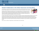 Student Collaboration in the Online Classroom