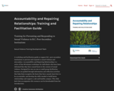 Accountability and Repairing Relationships: Training and Facilitation Guide