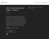 Adult Literacy Fundamental English - Reader 6