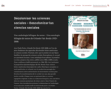 Décoloniser les sciences sociales - Descolonizar las ciencias sociales