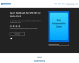 Open Textbook for SPC 101 for 2021-2022