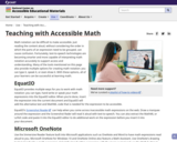 Teaching with Accessible Math