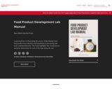 Food Product Development Lab Manual