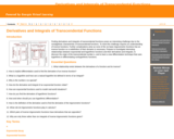 GVL - Derivatives and Integrals of Transcendental Functions