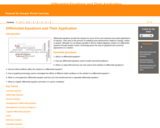 GVL - Differential Equations and Their Applications - AP Calculus AB