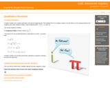 GVL - Quadratics Revisited: Complex Numbers