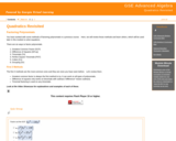 GVL - Quadratics Revisited: Factoring and Solving Polynomials