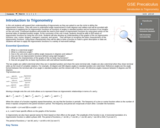 GVL - Introduction to Trigonometric Functions One