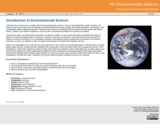 GVL - Introduction to AP Environmental Science