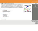 GVL - Sensation and Perception - Psychology