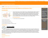 GVL - Steady State Direct Current with Batteries and Resistors Only