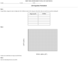 Lift Equation Activity - Worksheet