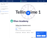 Telling time exercise example 1