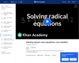 Solving Radical Equations