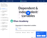 Dependent and independent variables exercise example 1