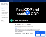 Real GDP and Nominal GDP