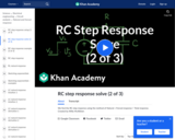 RC step response solve (2 of 3)