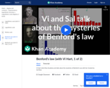 Vi and Sal Talk About the Mysteries of Benford's Law