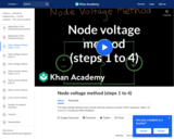 Node voltage method (steps 1 to 4)