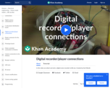 Digital recorder/player connections