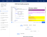CSS font-family property