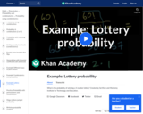 Example:  Lottery probability
