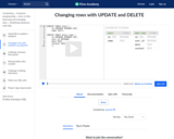 Changing rows with UPDATE and DELETE