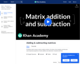 Matrix addition and subtraction