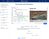 Processing a quiz with jQuery