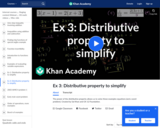 Ex 3: Distributive property to simplify