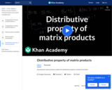 Distributive Property of Matrix Products