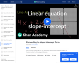 Converting to slope-intercept form