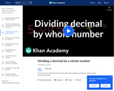 Dividing a decimal by a whole number