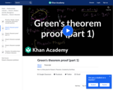 Green's Theorem Proof Part 1