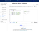Challenge: Clothing alterations