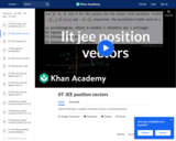 IIT JEE Position Vectors