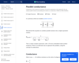 Parallel conductance