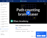 Path Counting Brain Teaser