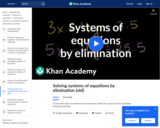 Solving systems of equations by elimination