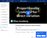 Proportionality Constant for Direct Variation