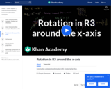 Rotation in R3 around the X-axis