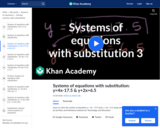 Example 2: Solving systems by substitution