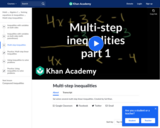 Khan Academy Multi-Step Equations (Video)