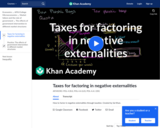 Taxes for Factoring in Negative Externalities